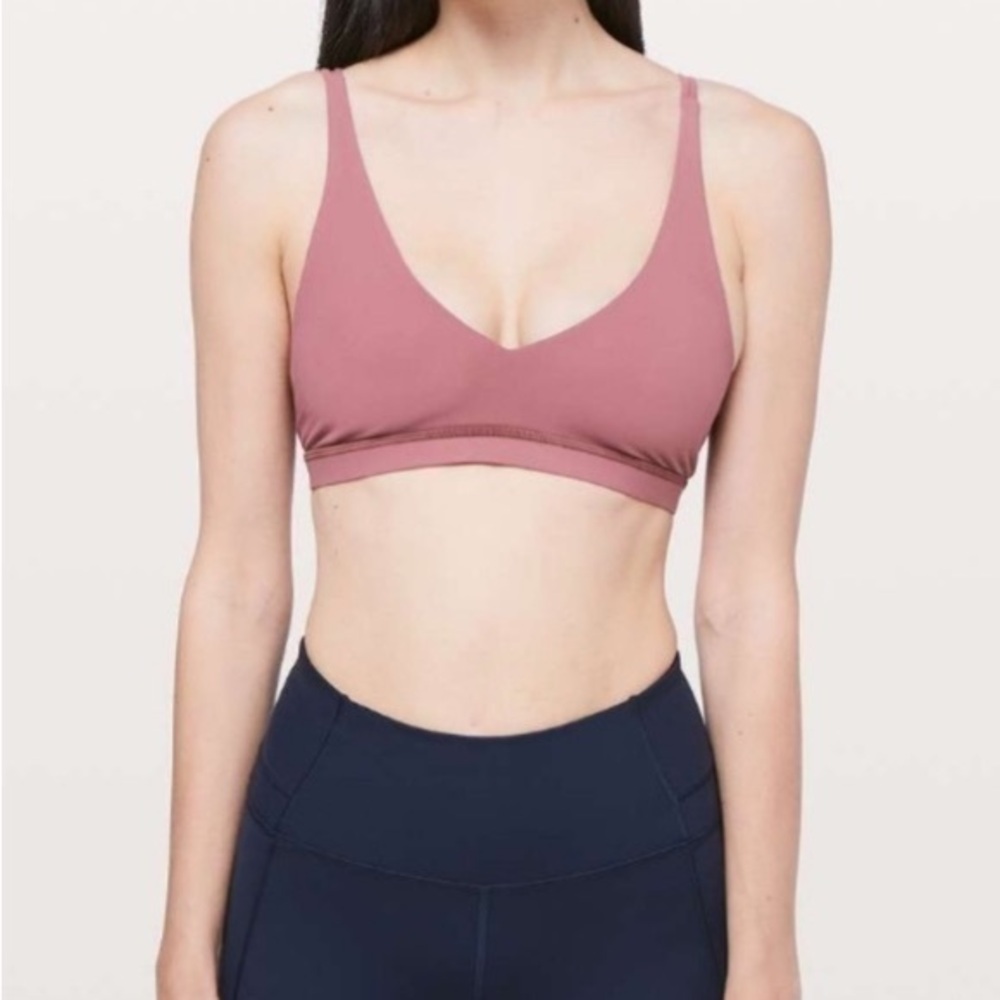 Lululemon Freely Flexed Bra DESIGNED FOR YOGA Misty Merlot/Purple Size 4